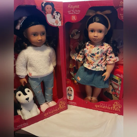 New Two 18" Our Generation Dolls Rayna & Nastassia/Angel NIB - Picture 7 of 11